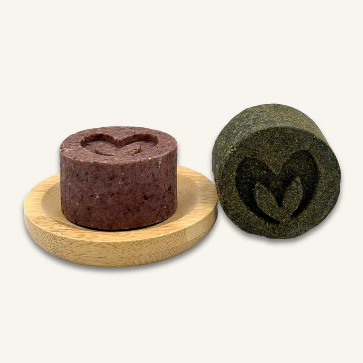 Pack Dúo Champú Sólido: Brillo y Suavidad