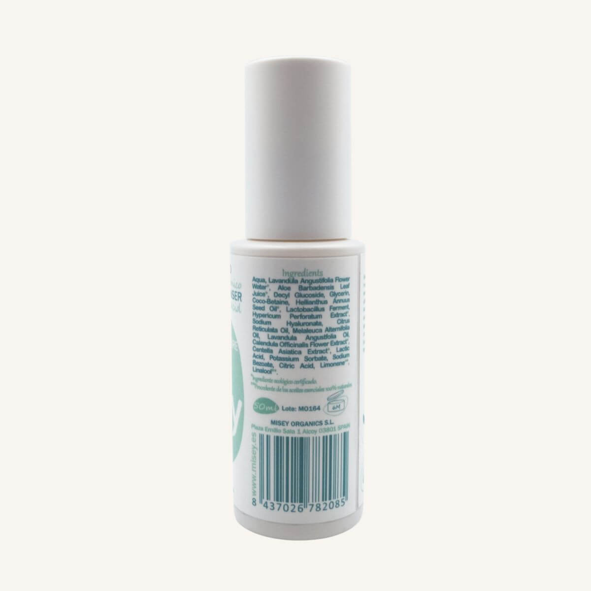 Ingredientes INCI completos del gel íntimo natural Misey