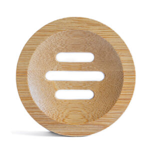 Jabonera bambú redonda